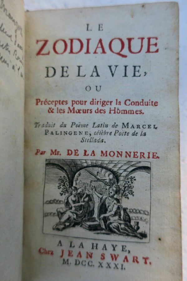 Zodiaque de la vie 1731