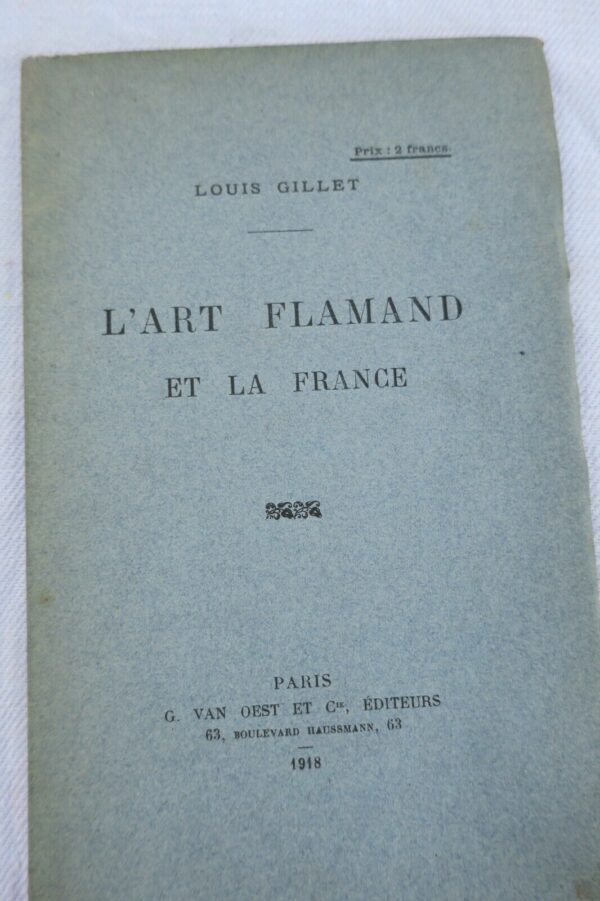 art Flamand et la France 1918 – Image 3