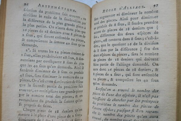 bibliothèque universelle des dames arithmétique 1789 – Image 5