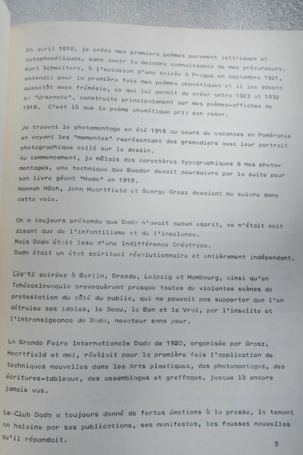 dada Berlin 1916-1924 musée d'art moderne de la ville de PARIS 1974 – Image 8