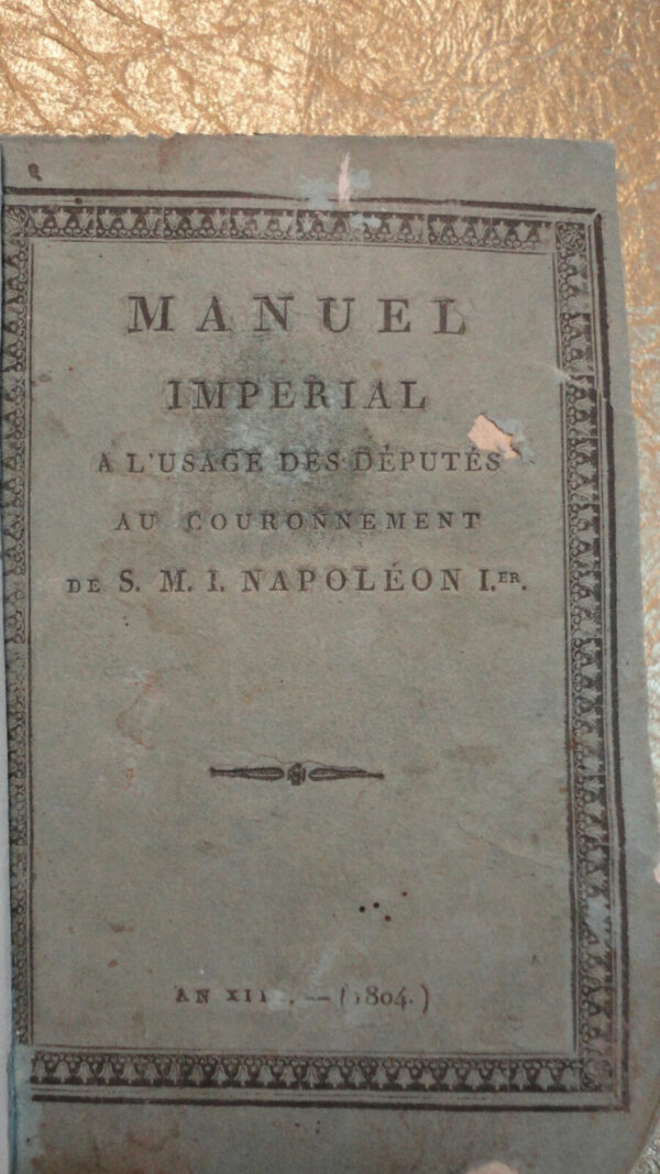 manuel impérial ou répertoire historique  1804 – Image 3