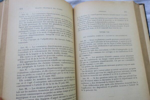 voirie Traité pratique de la voirie vicinale, rurale et urbaine 1911 – Image 3