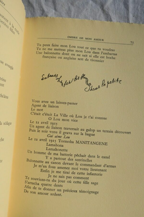 APOLLINAIRE (Guillaume). Ombre de Mon Amour/Picasso – Image 7