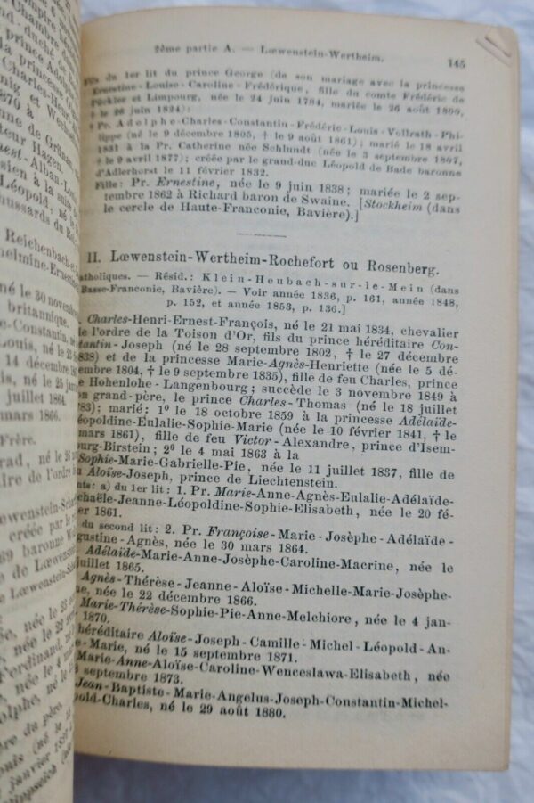 Almanach de Gotha 1882 Annuaire généalogique, diplomatique et statistique... – Image 7