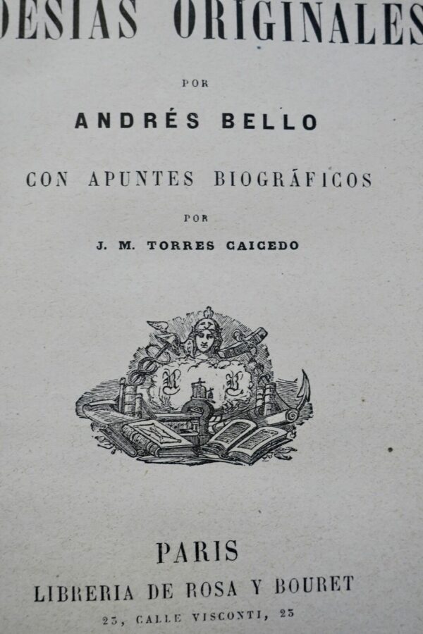 BELLO Colección de Poesías Originales 1870 – Image 4