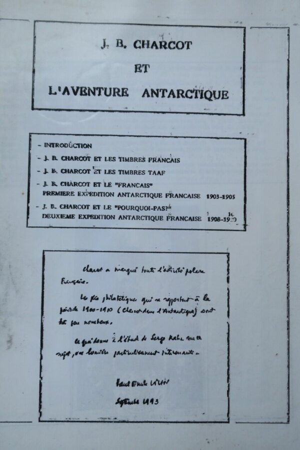 Charcot et l'aventure Antarctique étude Timbres... – Image 3