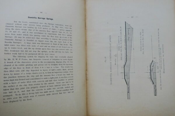 Egypt history of the barrage at the head of the delta of Egypt 1896 – Image 3