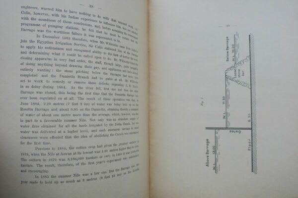 Egypt history of the barrage at the head of the delta of Egypt 1896 – Image 4