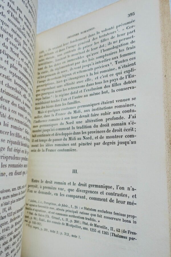 FEMME  Etude sur la condition privée de la femme dans le droit ancien..1885 – Image 3