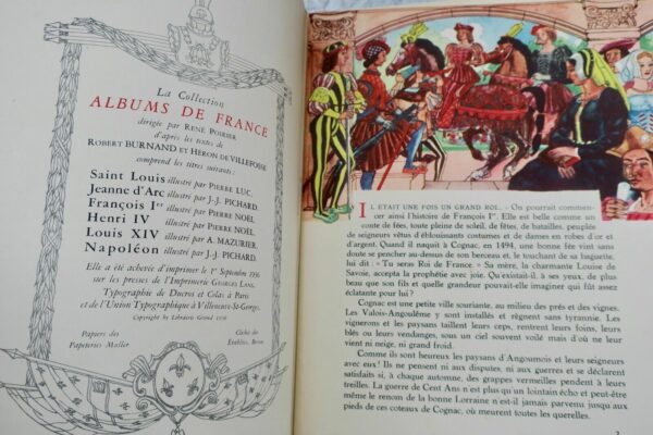 FRANCOIS 1er Paris, Librairie Gründ, 1958 - Collection "Albums de France" – Image 8