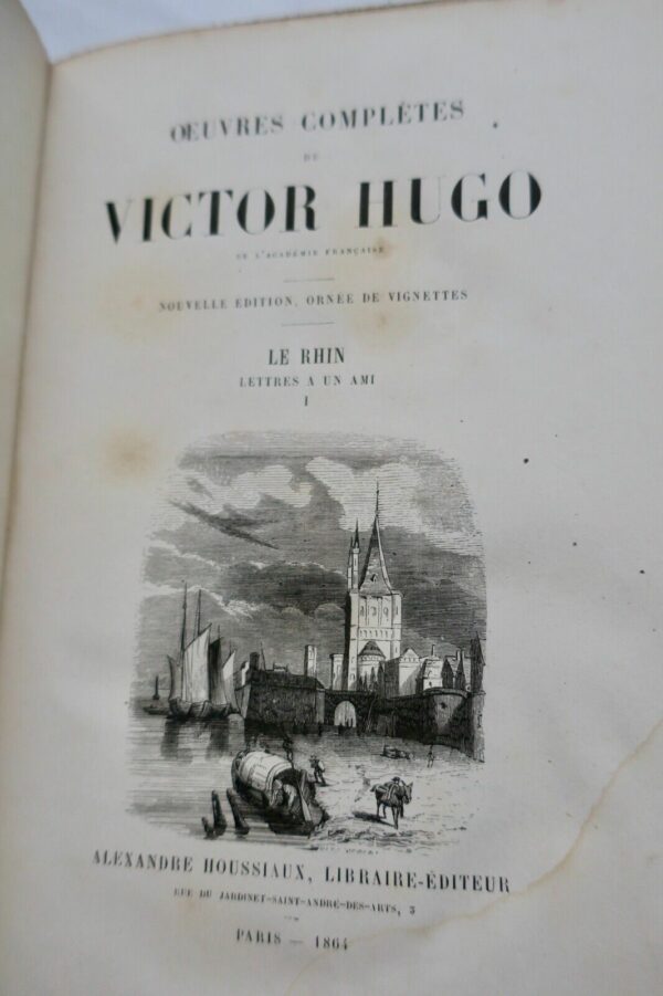 HUGO Victor Houssiaux Le Rhin, lettre à un ami – Image 7