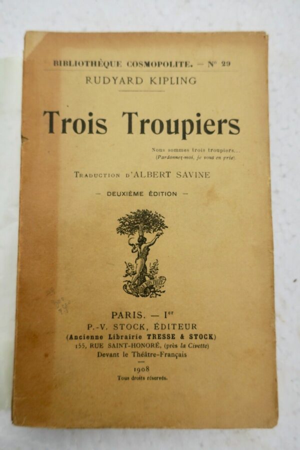 KIPLING Rudyard Trois Troupiers