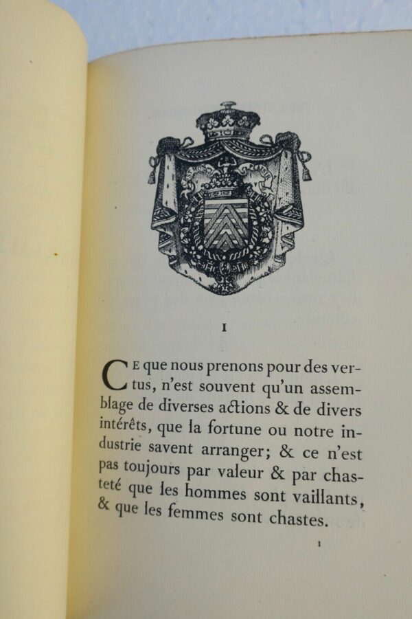 LA ROCHEFOUCAULD Réflexions ou sentences et maximes morales 1920