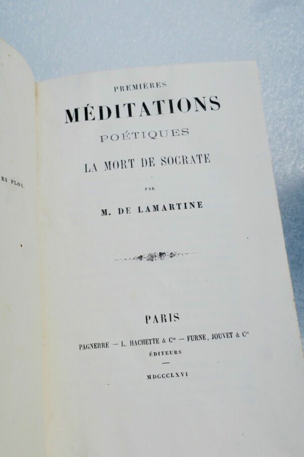 Lamartine, Alphonse de méditations poétiques 1866 – Image 3