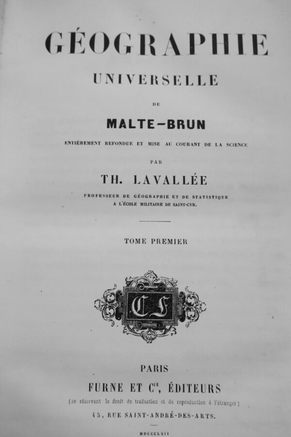 MALTE BRUN  Géographie Universelle 1862 – Image 7