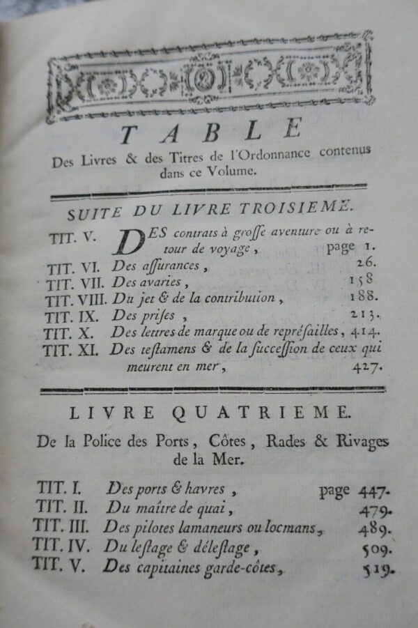 Marine NOUVEAU COMMENTAIRE SUR L'ORDONNANCE DE LA MARINE 1681 – Image 9