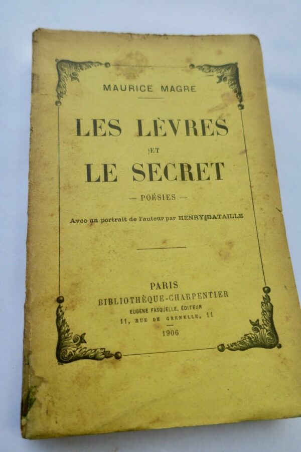 Maurice Magre les lèvres et le secret 1906 – Image 3