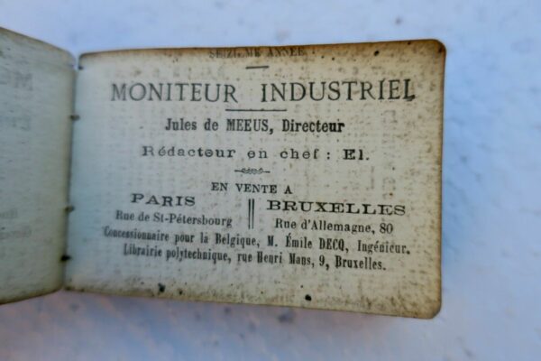 Mémento de l'ingénieur et du constructeur moniteur industriel 1889  MINI – Image 3