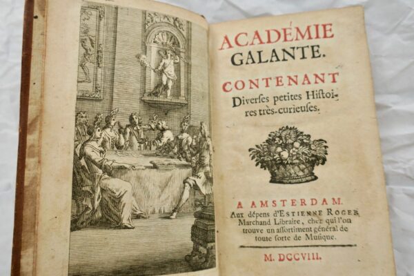 Mini Académie galante contenant diverses petites Histoires très curieuses 1708