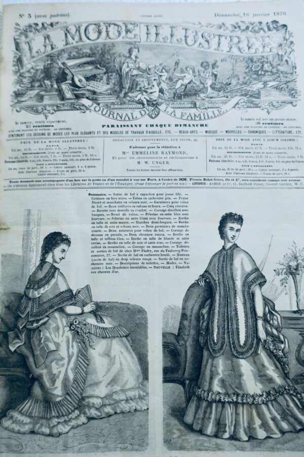 Mode Illustrée. Journal de la Famille 1870 – Image 16