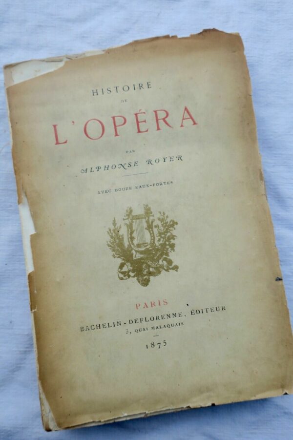 Opéra ROYER Histoire de l'Opéra Paris 1875 – Image 3