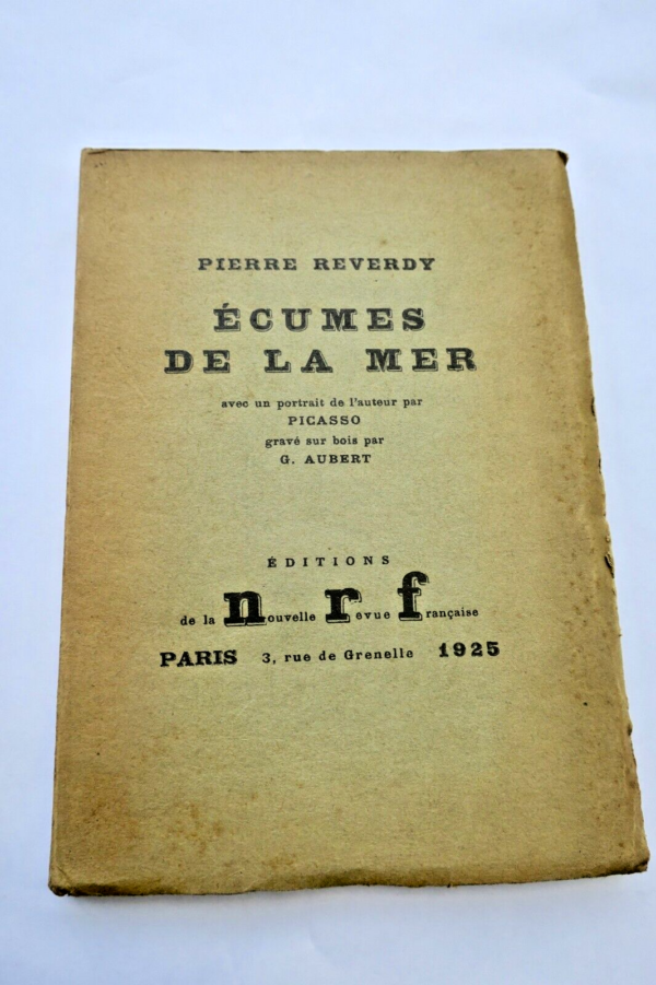 REVERDY (Pierre) Écumes de la mer  1925 – Image 3