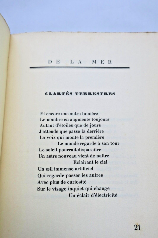 REVERDY (Pierre) Écumes de la mer  1925 – Image 6