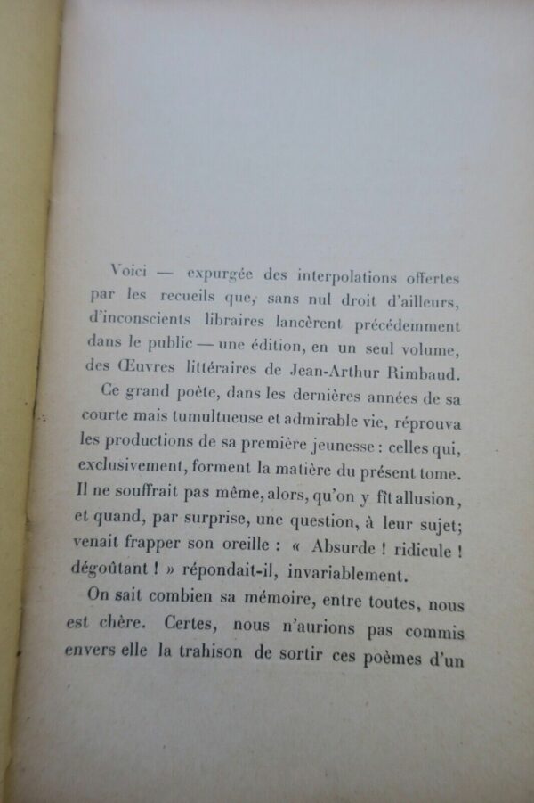 RIMBAUD Arthur Oeuvres de Jean-Arthur Rimbaud -1898 – Image 6