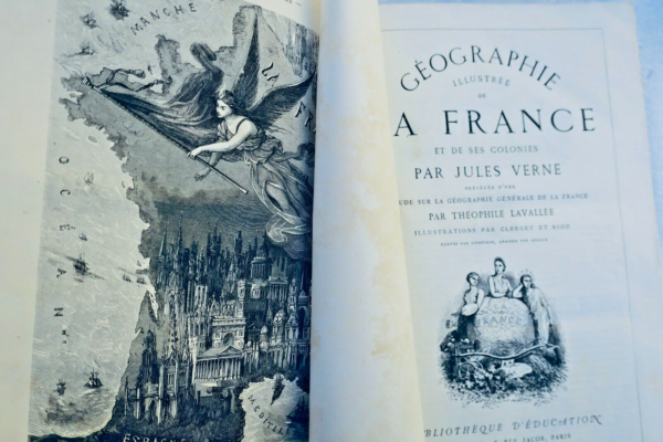 VERNE (Jules) GEOGRAPHIE ILLUSTREE DE LA FRANCE ET DE SES COLONIES Hetzel