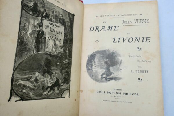 VERNE (Jules). Un drame en Livonie HETZEL illustrations par L. Benett – Image 5