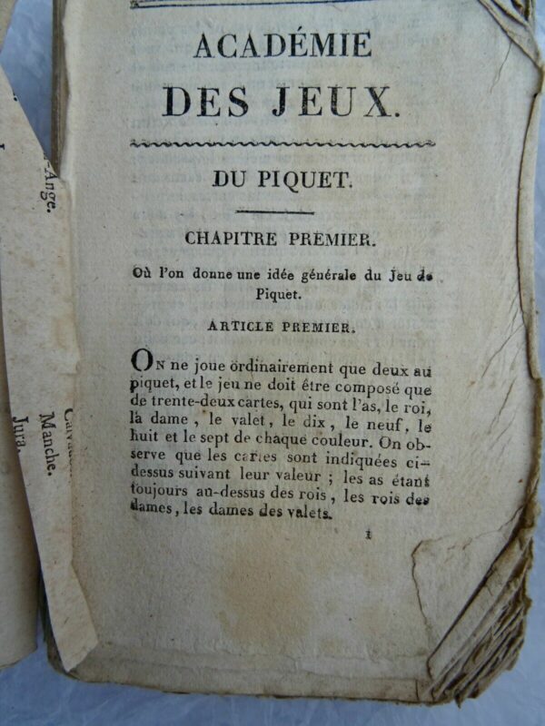 Académie des jeux, contenant le piquet, l'impériale, la triomphe, l'Ecarté..1812 – Image 3