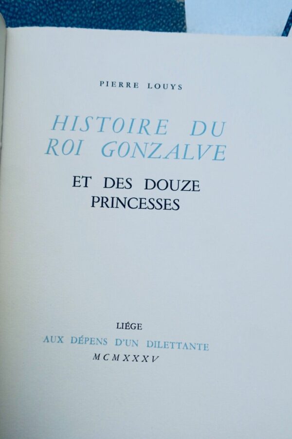 Curiosa Pierre L. Histoire du Roi Gonzalve et des Douze Princesses – Image 4