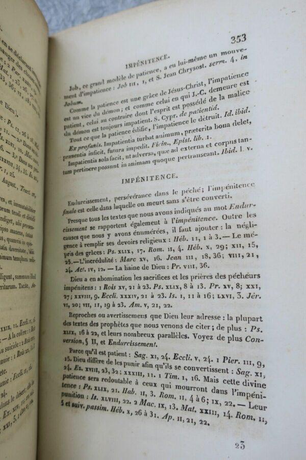 DICTIONNAIRE DE L'ECRITURE SAINTE OU REPERTOIRE ET CONCORDANCE 1848 – Image 5