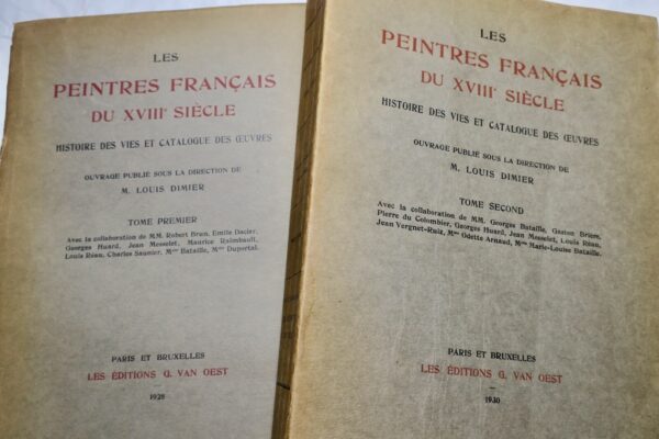 Dimier les Peintres français du XVIIIe siècle