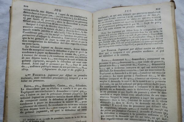 Formulaire complet et méthodique des Justices de Paix de France 1819 – Image 6