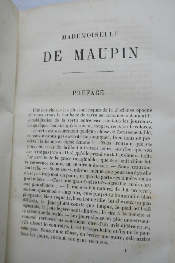 GAUTIER THEOPHILE. MADEMOISELLE DE MAUPIN -1877 – Image 4