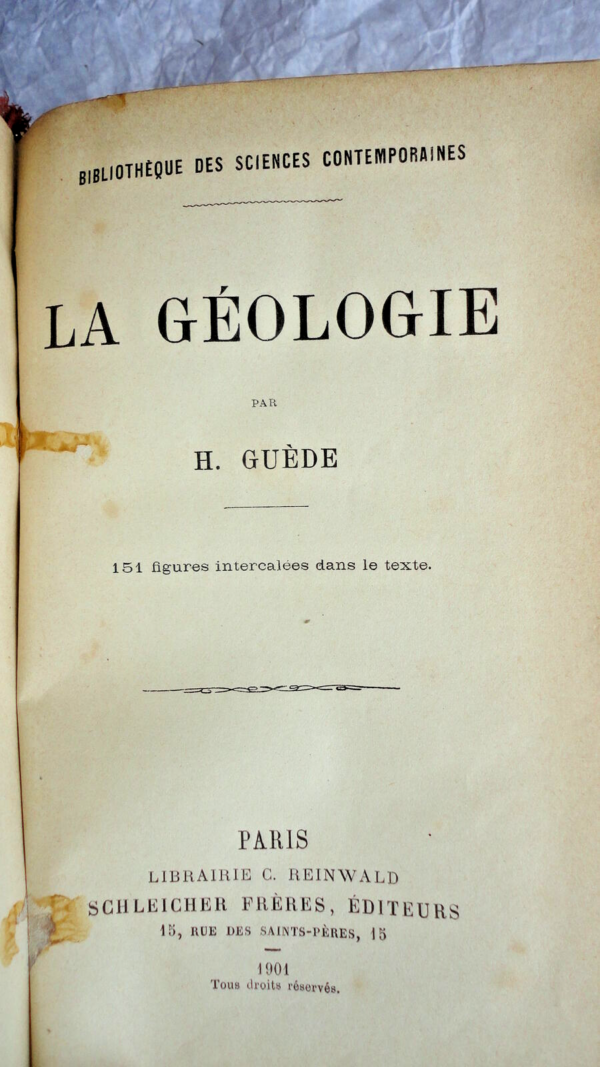 Guède  La géologie. 151 figures intercalées dans le texte – Image 3