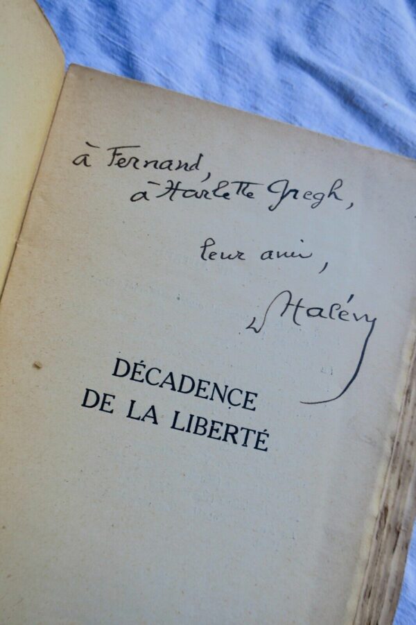 HALEVY Daniel Décadence de la liberté  dédicacé – Image 6