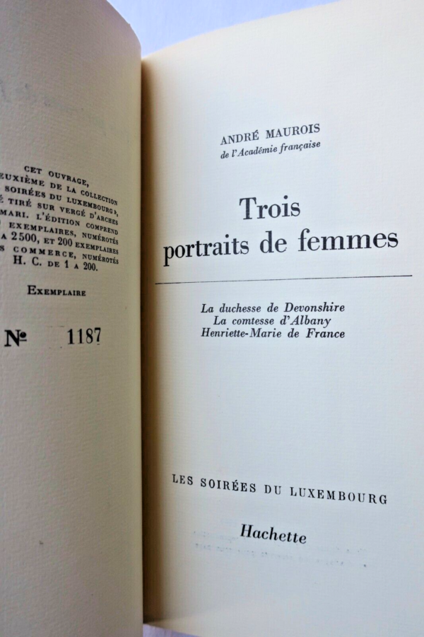 MAUROIS  Trois portraits de femmes 1967 – Image 4