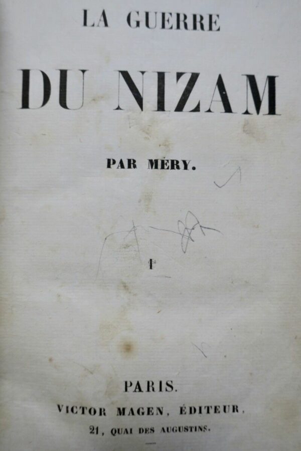 MERY Joseph La guerre du Nizam 1847