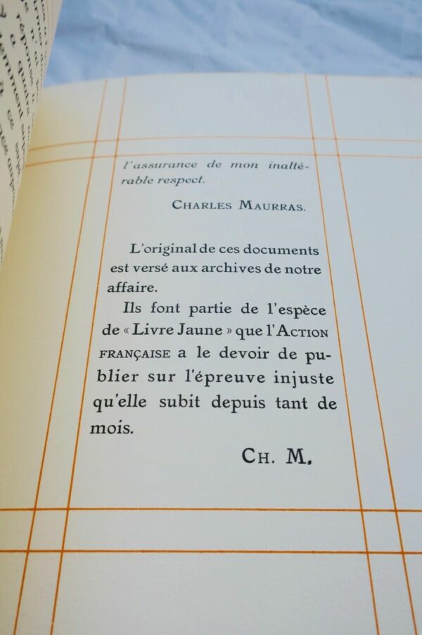 Maurras, Charles Lettre de Charles Maurras à Sa Sainteté Le Pape Pie XI – Image 4