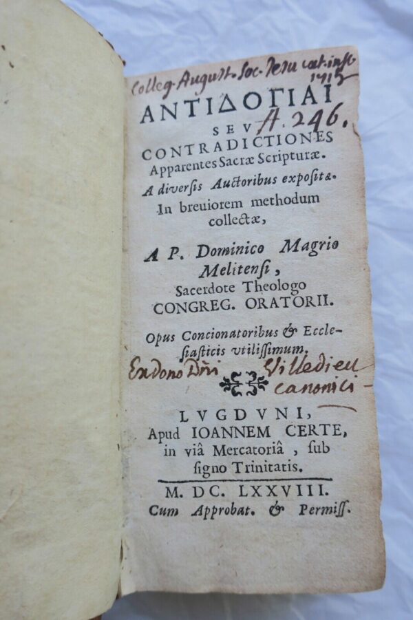 Mini Antologia seu Contradictiones apparentes Sacrae Scripturae 60x115 mm. 1678 – Image 4