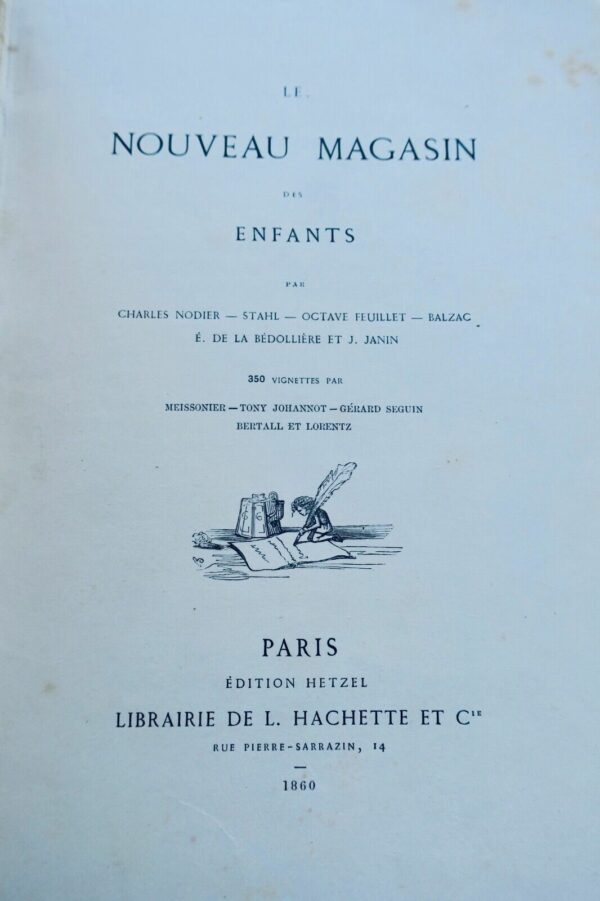 Nodier, Stahl, Feuillet Octave, Balzac.. Le nouveau magasin des enfant 1860 – Image 4