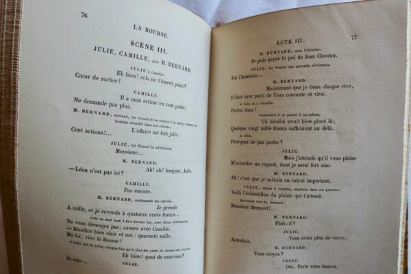 PONSARD  La Bourse. Comédie en cinq actes en vers. 1856 – Image 3