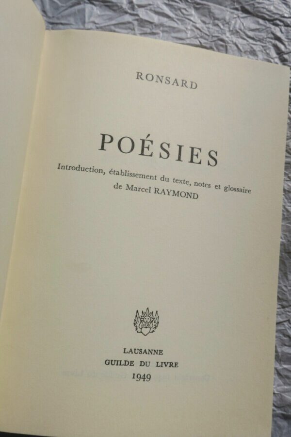 RONSARD P. de Poésies – Image 7