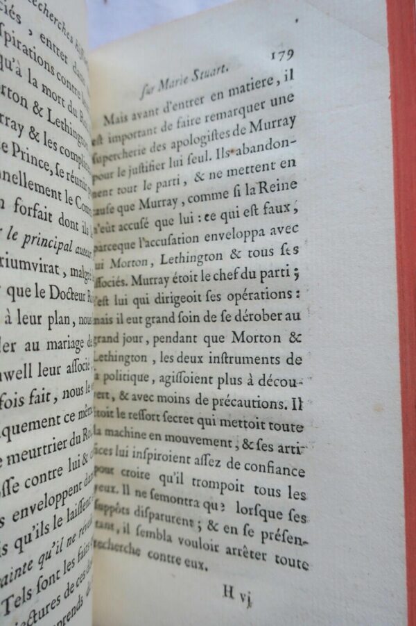 Recherches historiques et critiques sur les principales preuve Marie Stuart 1772 – Image 4