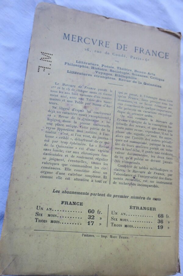 Règnier Vestigia Flammae 1921 + dédicace – Image 4