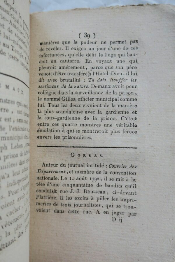 RévolutionAlmanach des gens de bien contenant..anecdotes sur des personnages1796 – Image 5