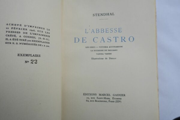 STENDHAL L'ABBESSE DE CASTRO 1946 – Image 7