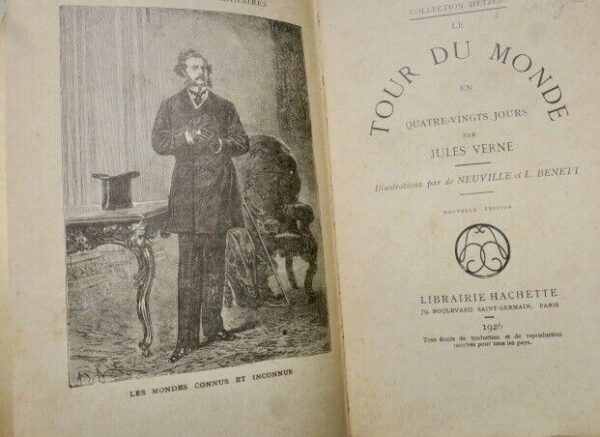 VERNE JULES TOUR DU MONDE (LE) EN QUATRE-VINGTS JOURS Hachette 1926 – Image 4